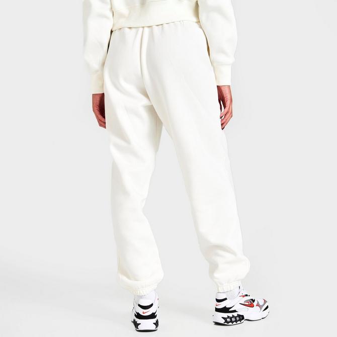 Womens XXL 2X Nike Sportswear Cotton Knit Jogger Athletic Pants White  CT0766-121
