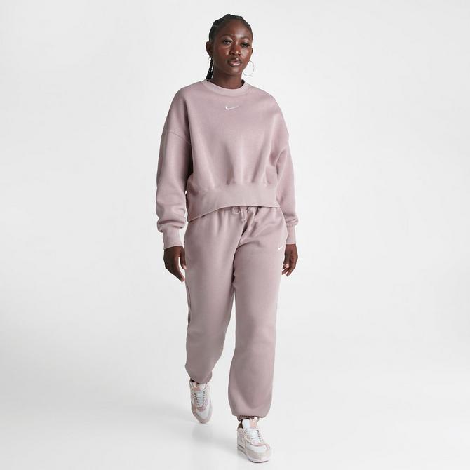 WMNS Nike Phoenix Fleece Crew - 'Dark Grey Heather/Black' – Kicks Lounge