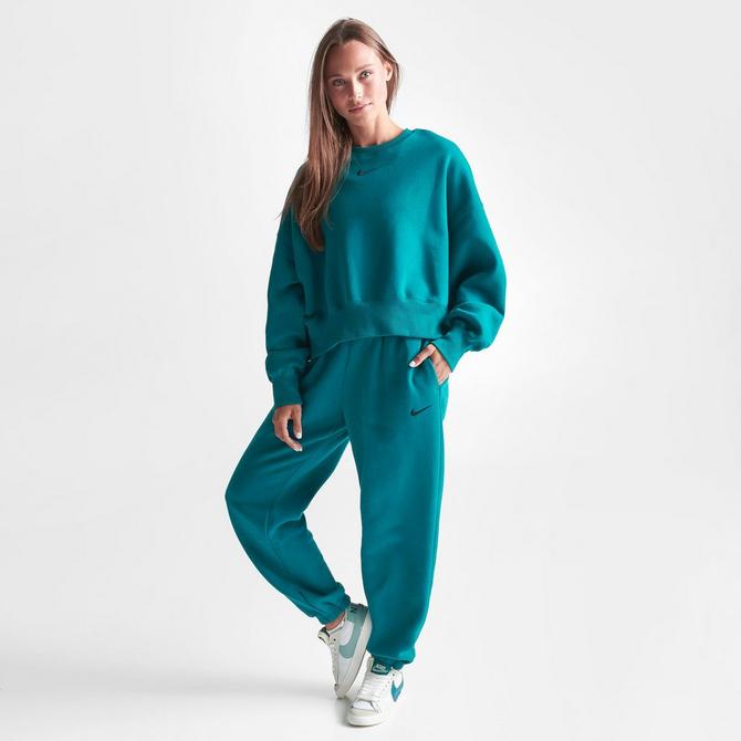 Nike Women's Sportswear Phoenix Fleece High-Waisted Jogger Pants in Green -  ShopStyle