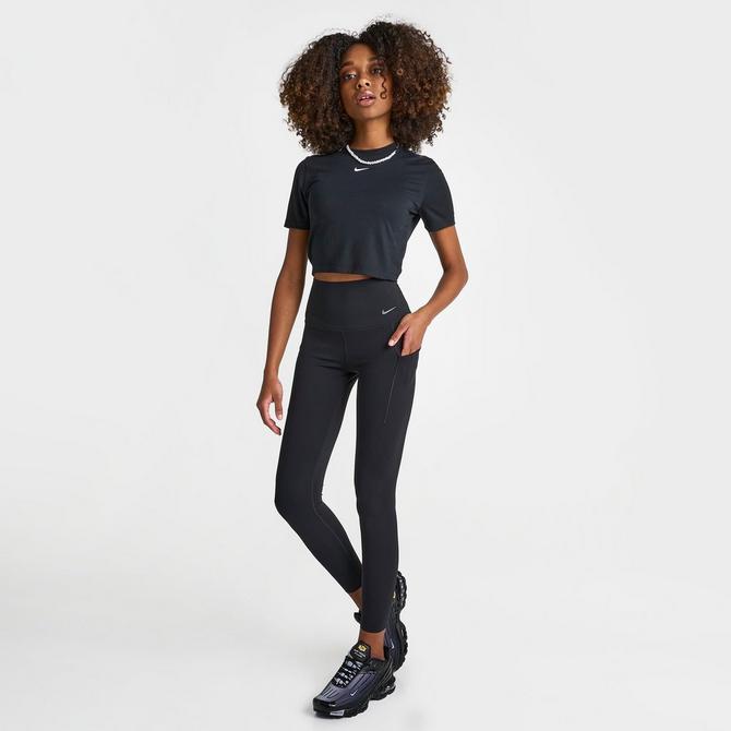 Nike Sculpt Lux Dri-fit Cropped Tights High Rise Tight Fit, Black - Small -  NEW 