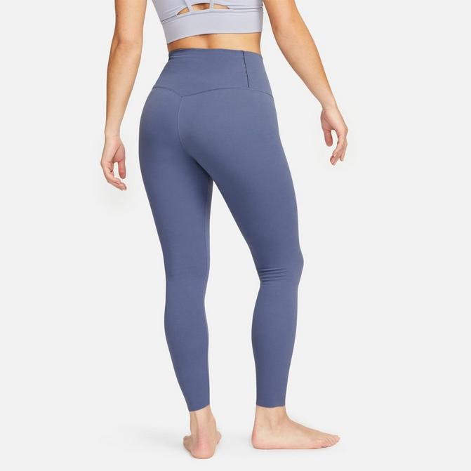 Nike women's blue zig-zag performance leggings All - Depop