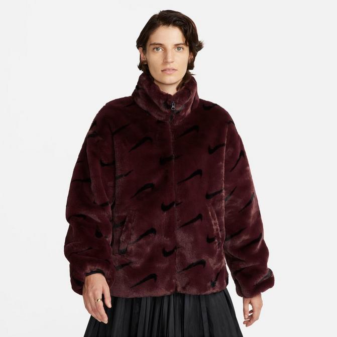 Nike fur jacket womens sale