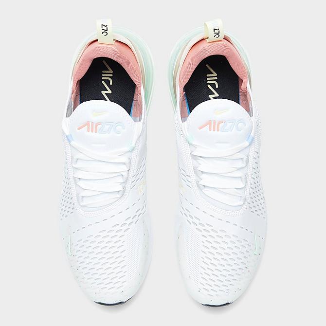 Back view of Men's Nike Air Max 270 SE Grind Casual Shoes in White/Black/Sanddrift/Pure Platinum/Light Madder Root/Light Marine Click to zoom
