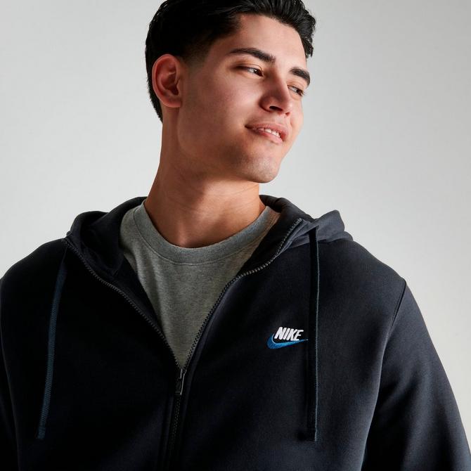 blue nike zipup