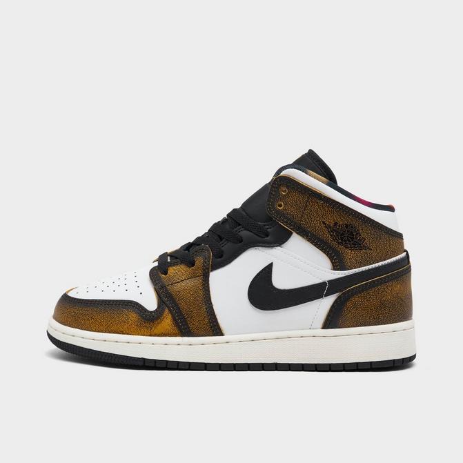 Air Jordan 1 Mid SE Craft Big Kids' Shoes.