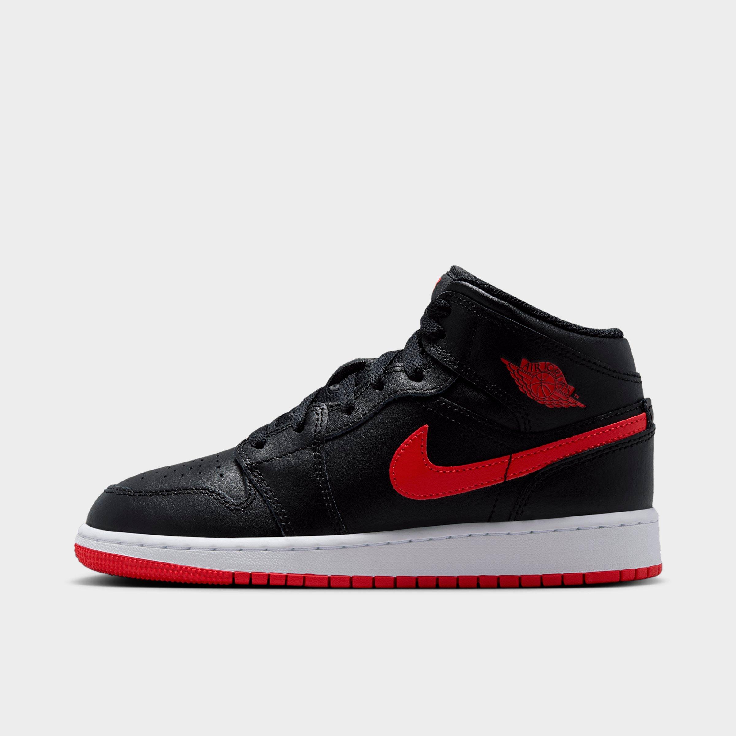 Big Kids' Air Jordan Retro 1 Mid Casual Shoes | Finish Line