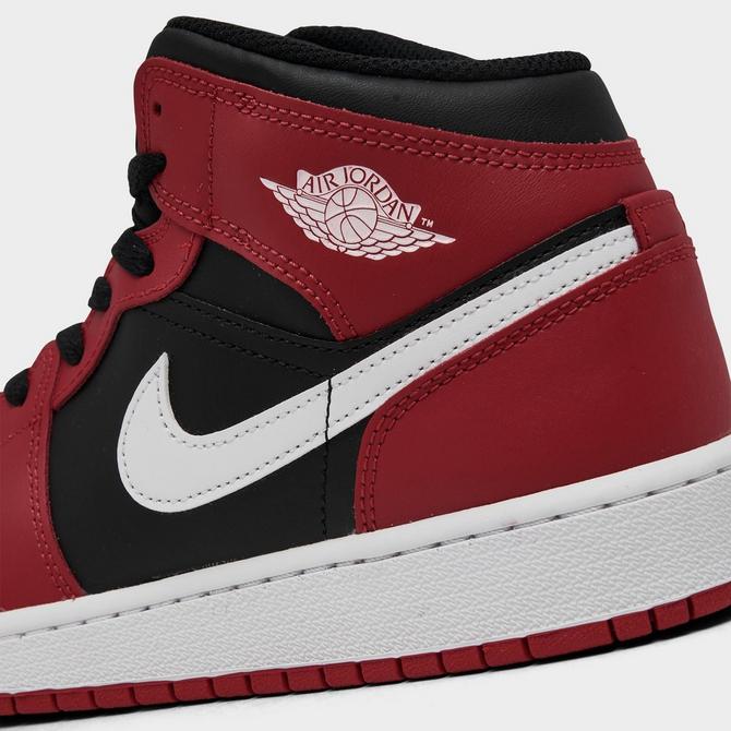 Air Jordan 1 Retro Mid Big outlets Kids’ Black-White-Gym Red