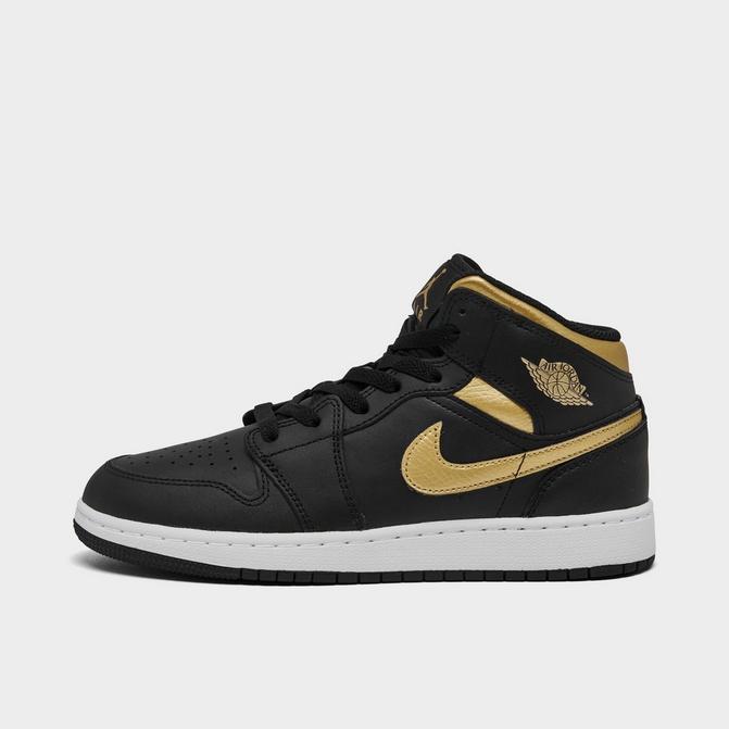 Big Kids Air Jordan Retro 1 Mid Casual Shoes