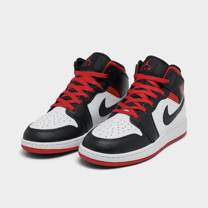 Air Jordan 1 Mid Sneaker School Big Kids' Shoes.