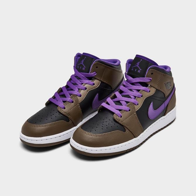 Big Kids' Air Jordan Retro 1 Mid Casual Shoes | Finish Line