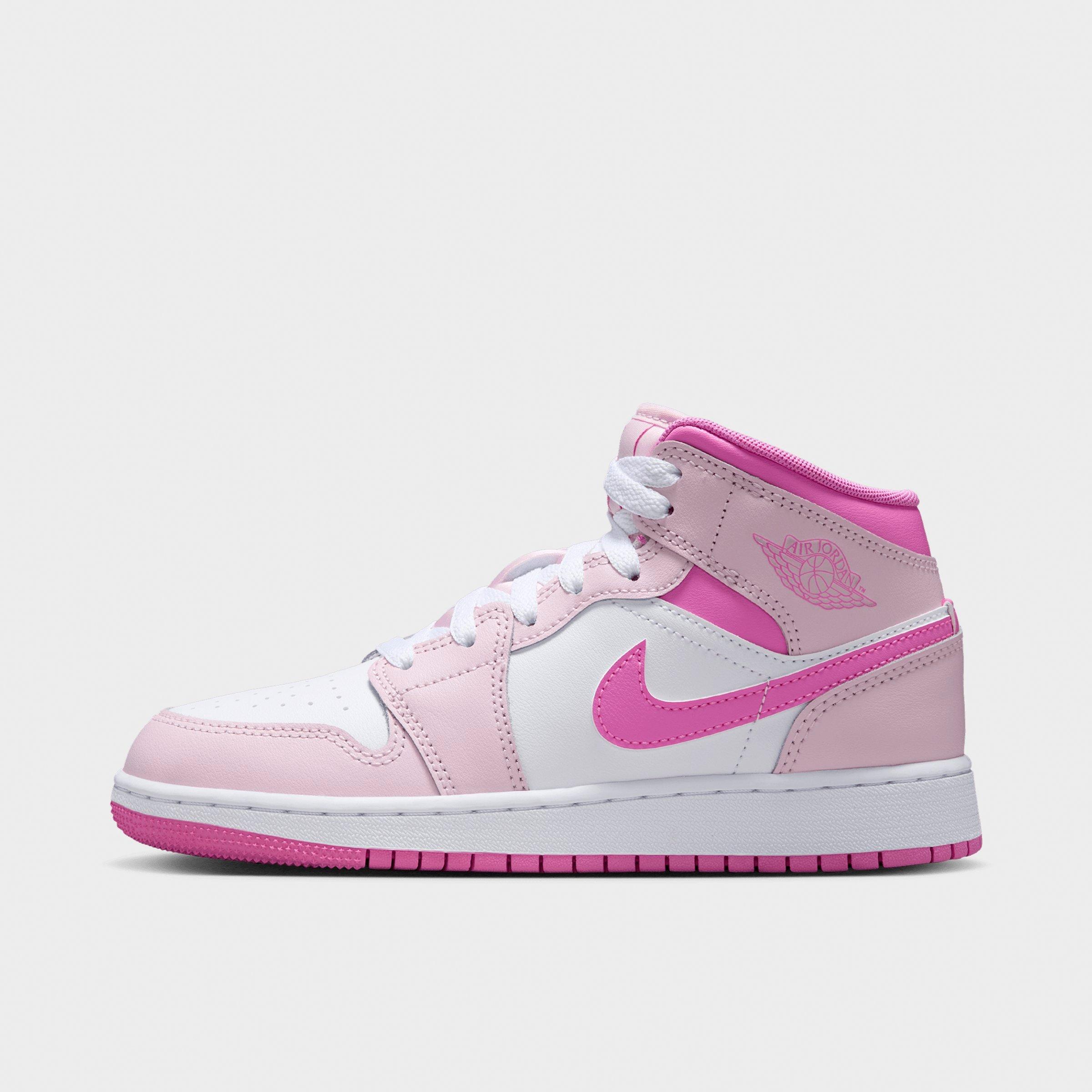 Big Kids' Air Jordan Retro 1 Mid Casual Shoes | Finish Line