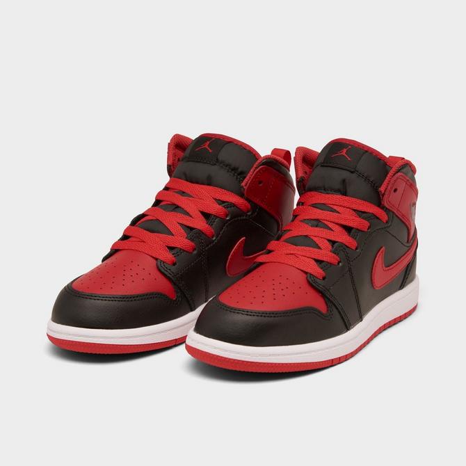 lecho marrón Racional Little Kids' Air Jordan Retro 1 Mid Casual Shoes | Finish Line