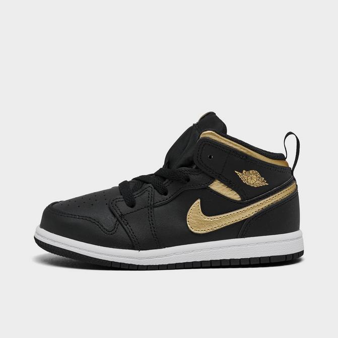 Black and gold jordans for toddlers online