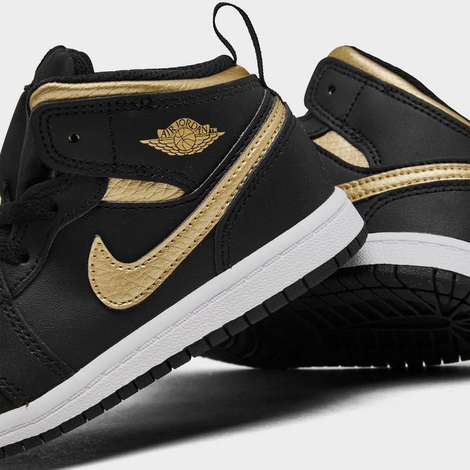 Black and gold jordans for toddlers best sale