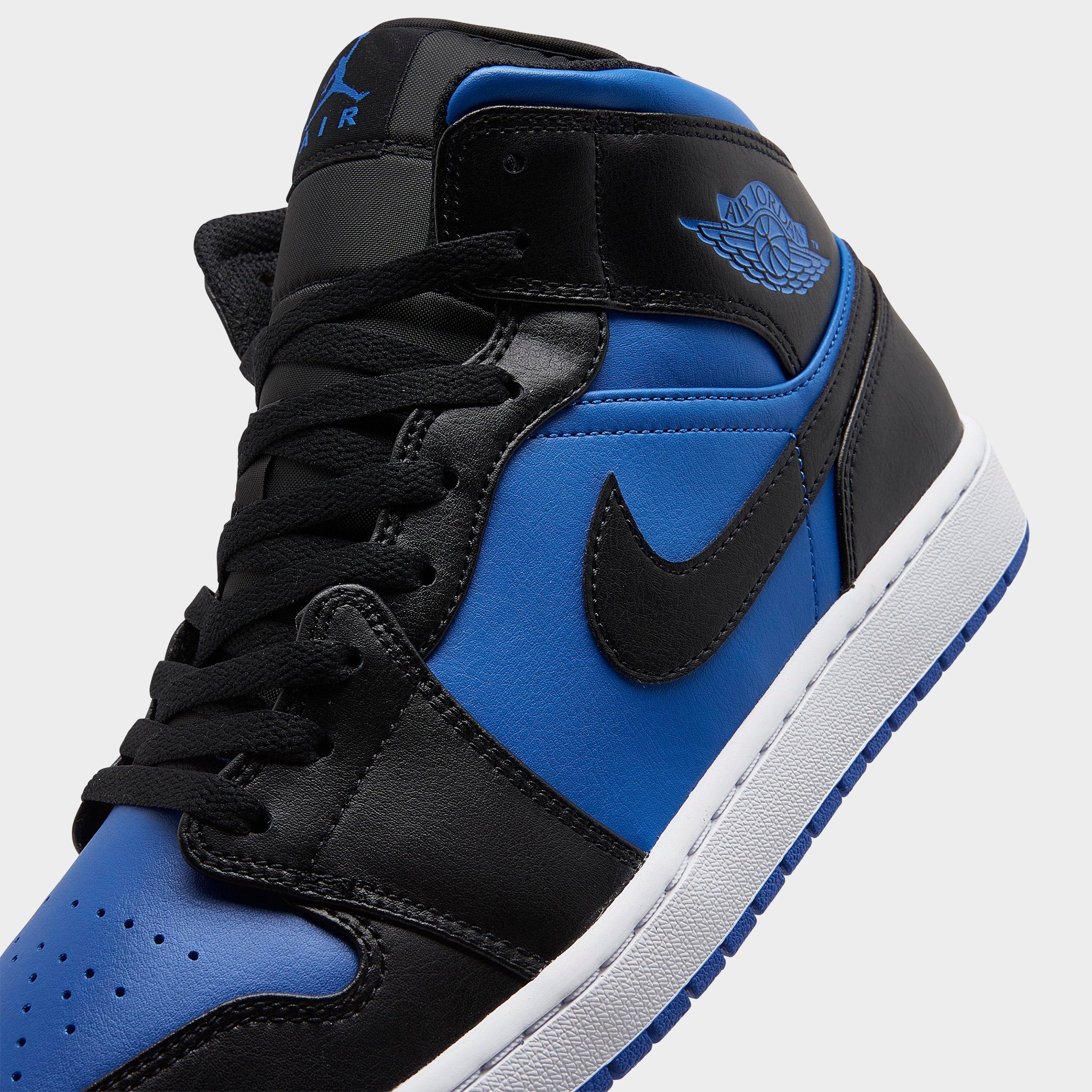 jordan 1 mid blue black