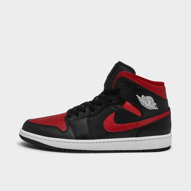 Air jordan 1 mid black grey red online