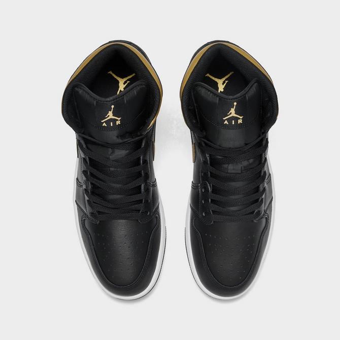 Jordan slippers black and gold on sale