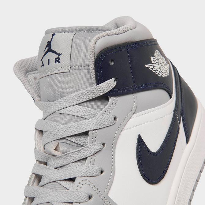 Jordan 1 shops mid wolf grey white black