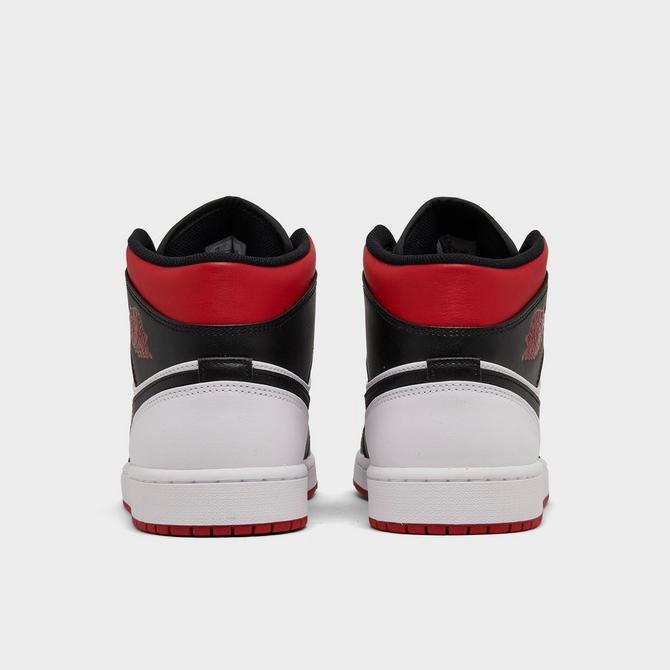 Jordan aj 1 outlet mid red and black