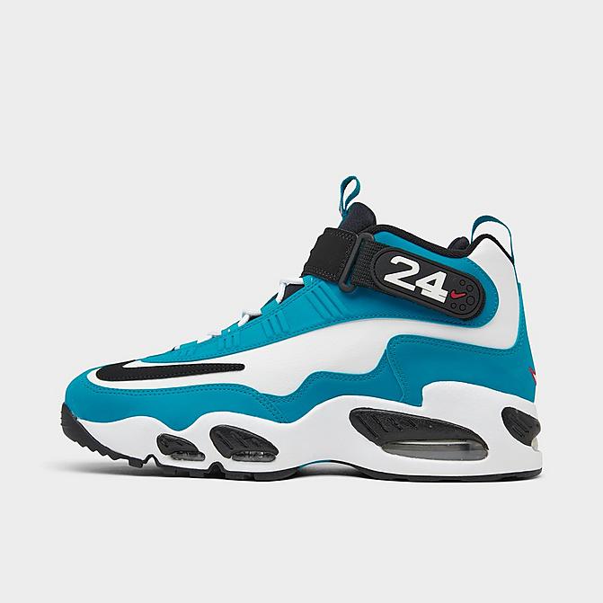 Right view of Men's Nike Air Griffey Max 1 Training Shoes in Aquamarine/White/Black/Black Click to zoom