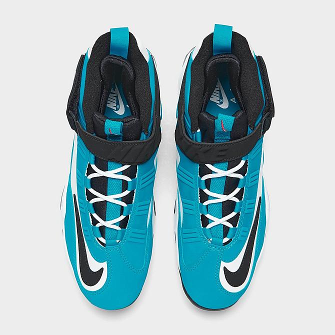 Back view of Men's Nike Air Griffey Max 1 Training Shoes in Aquamarine/White/Black/Black Click to zoom