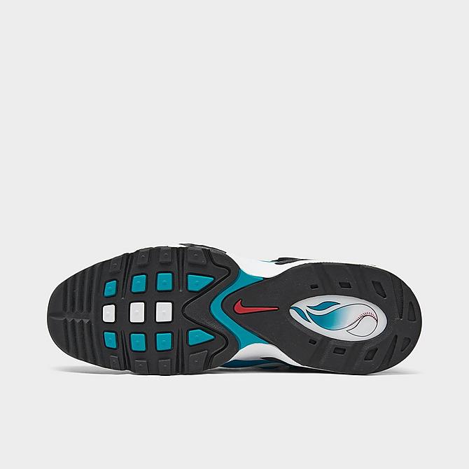 Bottom view of Men's Nike Air Griffey Max 1 Training Shoes in Aquamarine/White/Black/Black Click to zoom
