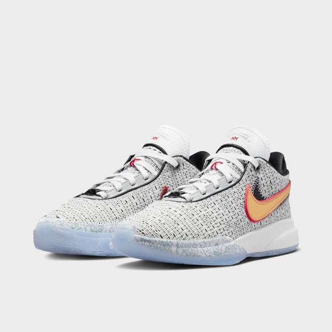 white and gold nike basketball shoes