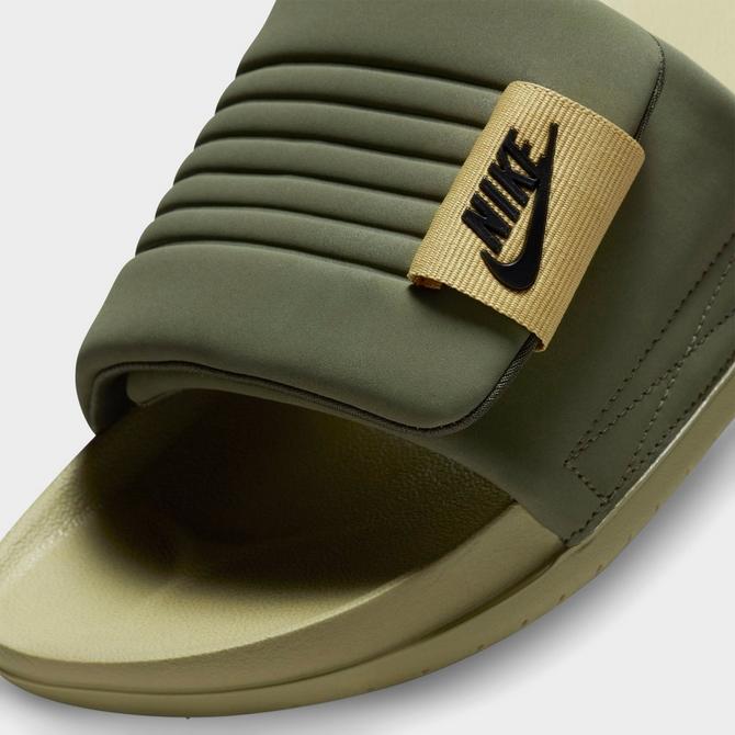 nike slides olive green