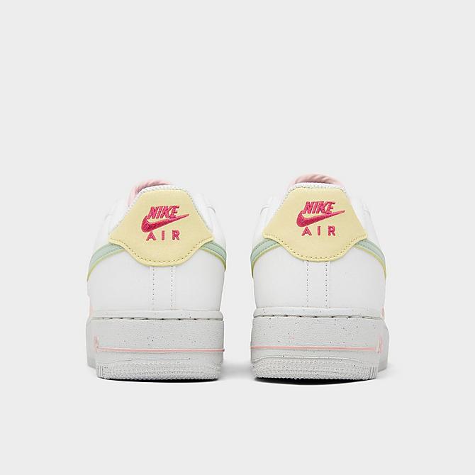 Left view of Big Kids' Nike Air Force 1 Impact Casual Shoes in Summit White/Seafoam/Atmosphere Click to zoom