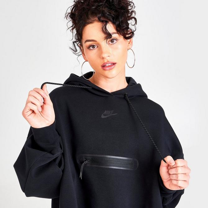 Women's Nike Sportswear Tech Fleece Over-Oversized Cropped Pullover Finish Line