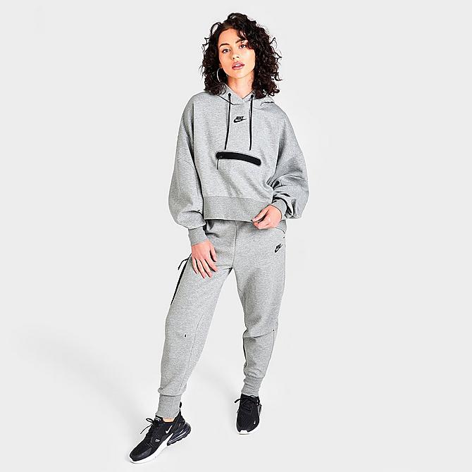 Women's Nike Sportswear Tech Fleece Over-Oversized Cropped Pullover Hoodie