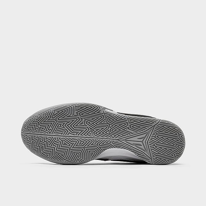 Bottom view of Nike Ja 1 Basketball Shoes in White/Light Smoke Grey/Black/Phantom Click to zoom