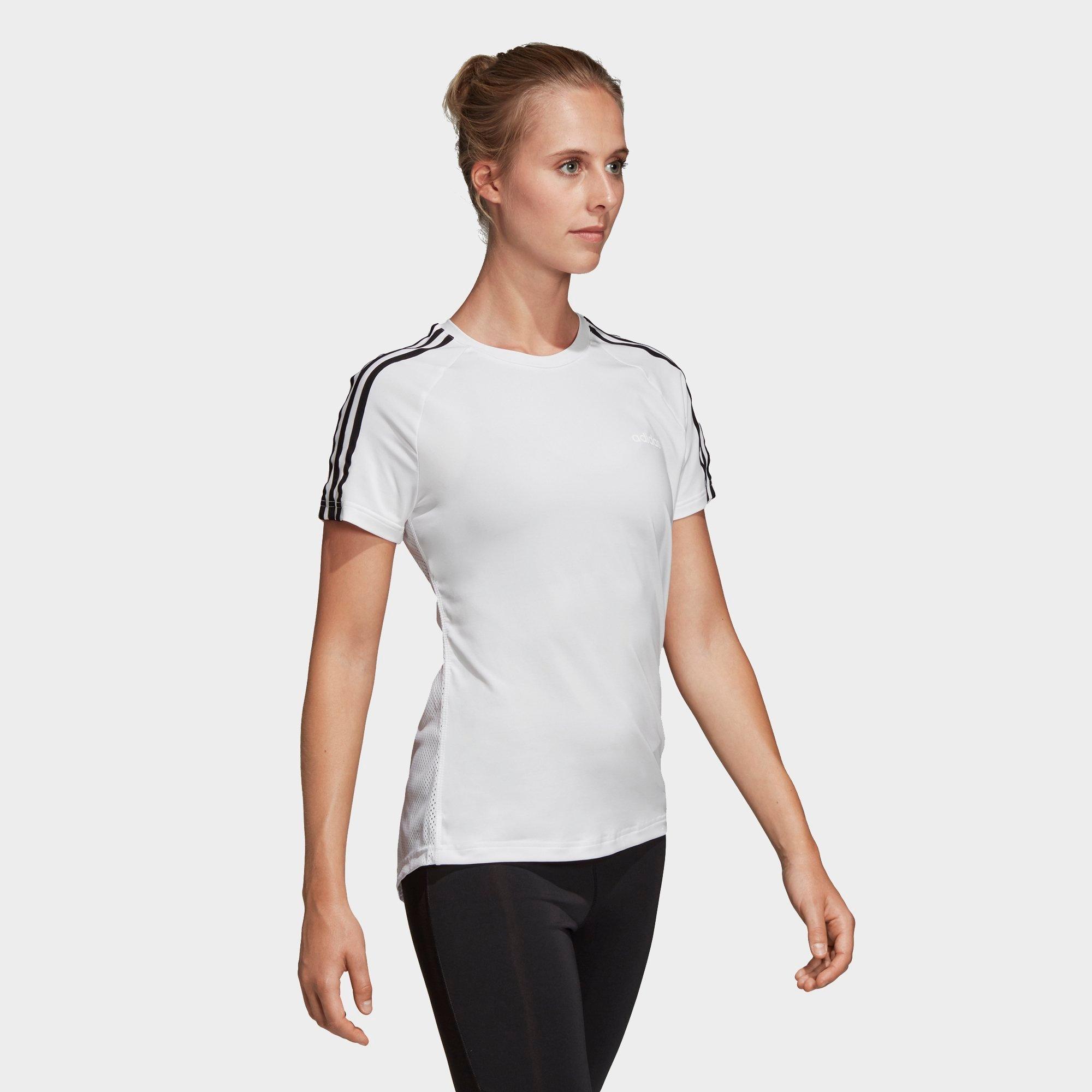 adidas 3 stripe shirt womens