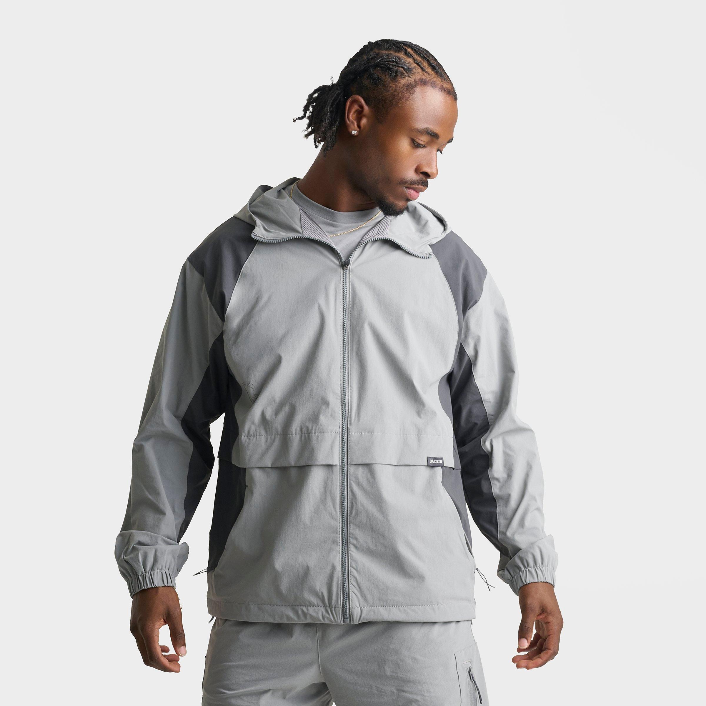 MASU ナイロンジャケット NYLON HOODED JACKET GRAY Men's DAILYSZN Mayton Woven Full-Zip Jacket | Finish Line
