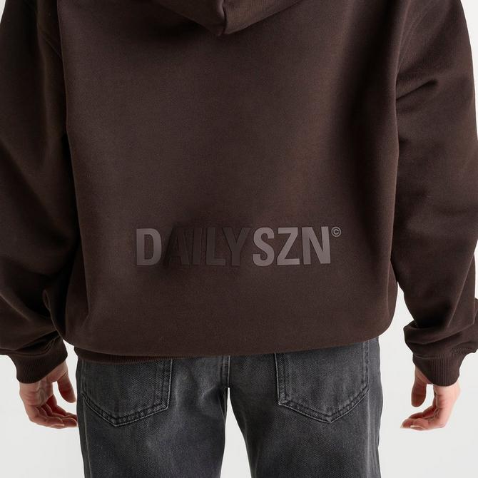 [angle] view of Women's DAILYSZN Full-Zip Hoodie in Black Coffee Click to zoom