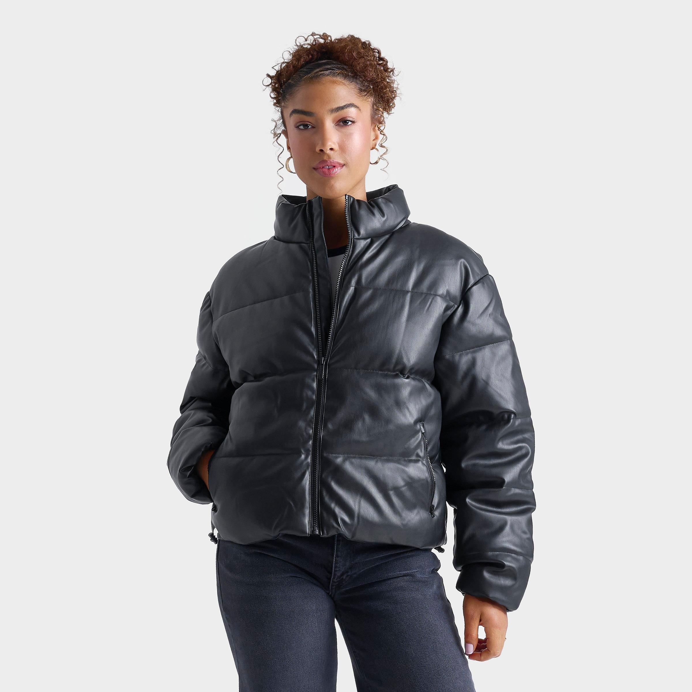 Women's DAILYSZN Pleather Puffer Jacket