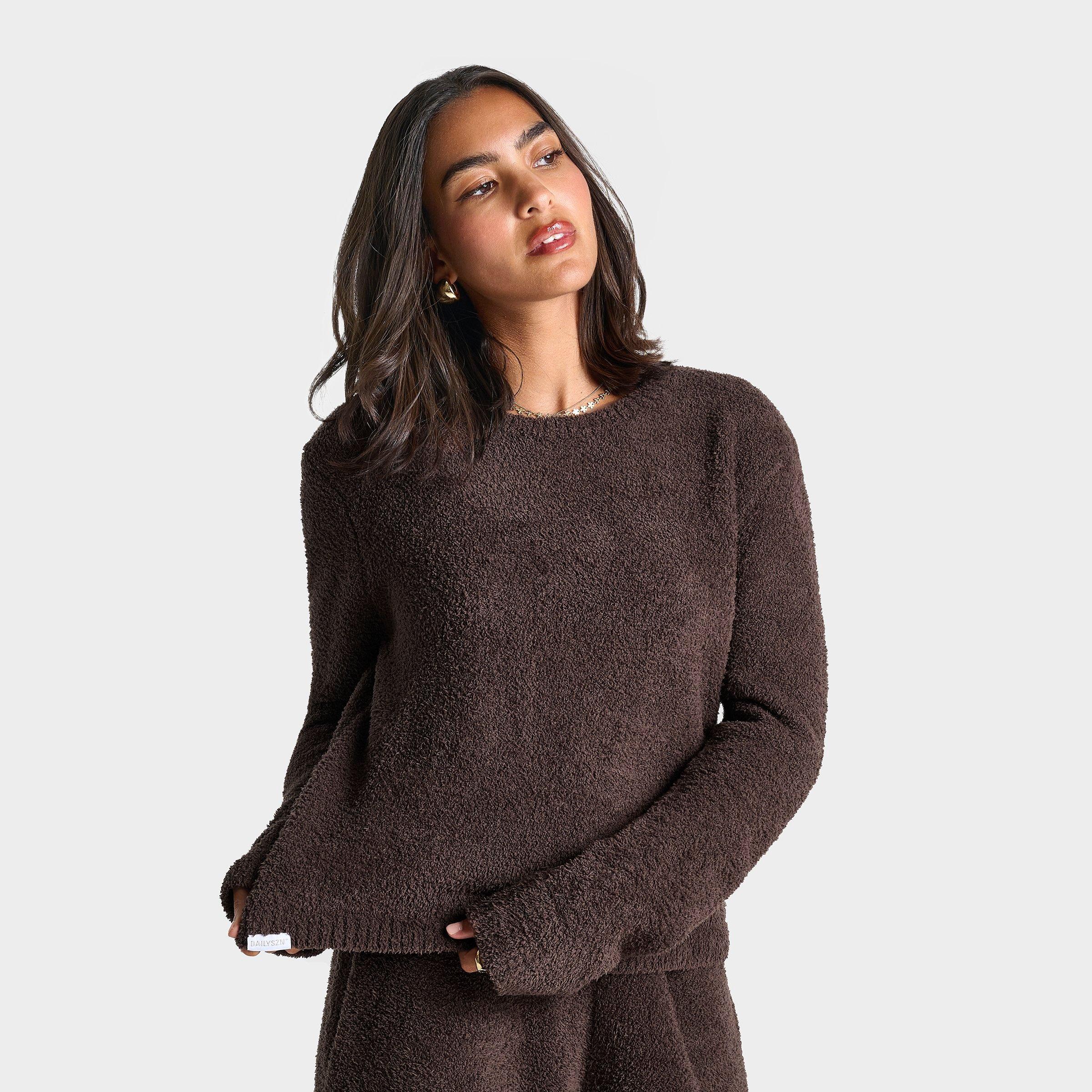 Women's DAILYSZN Cozy Cropped Crewneck Sweatshirt