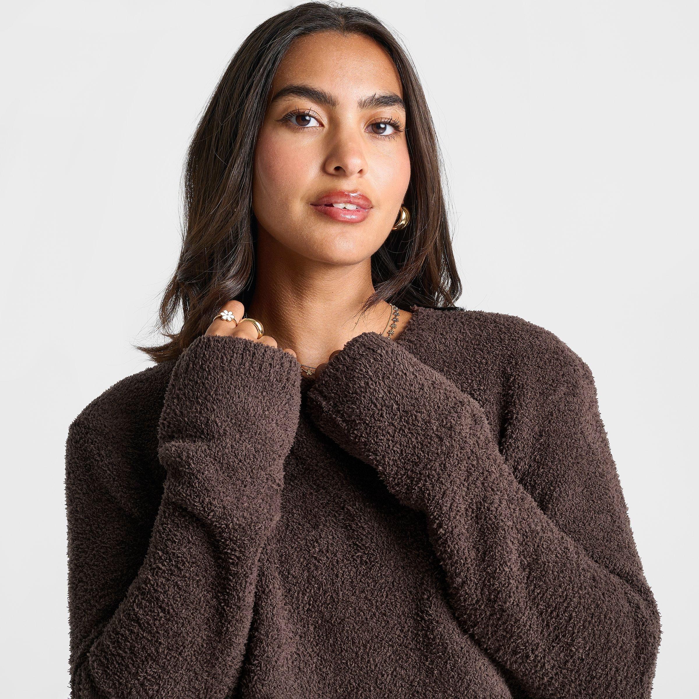 Women's DAILYSZN Cozy Cropped Crewneck Sweatshirt