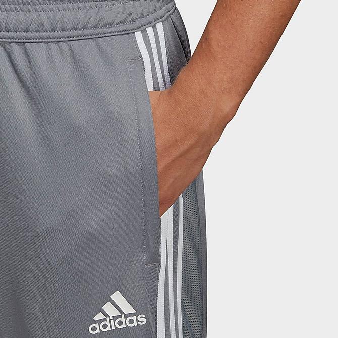 Back Right view of adidas Tiro 19 Training Pants in Grey/White Click to zoom