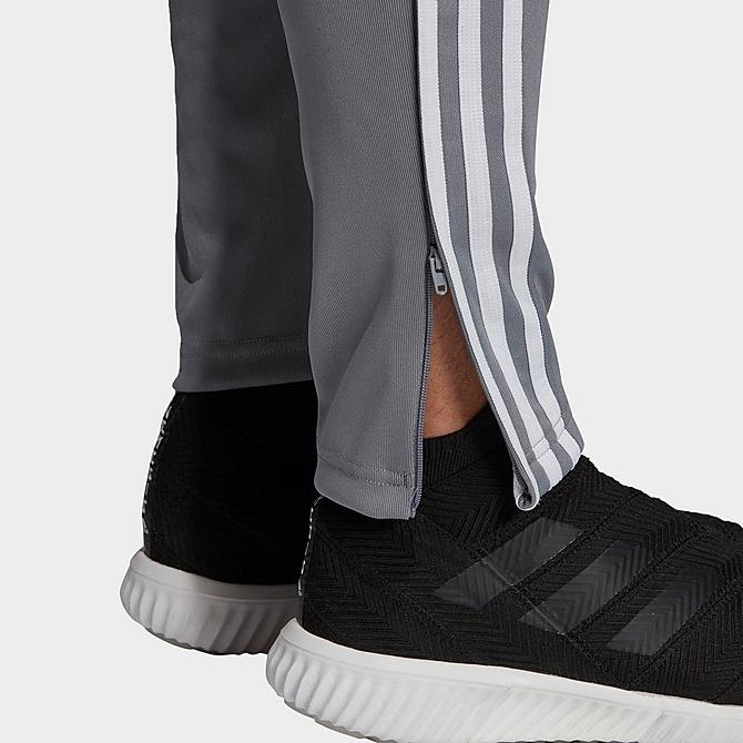 On Model 5 view of adidas Tiro 19 Training Pants in Grey/White Click to zoom