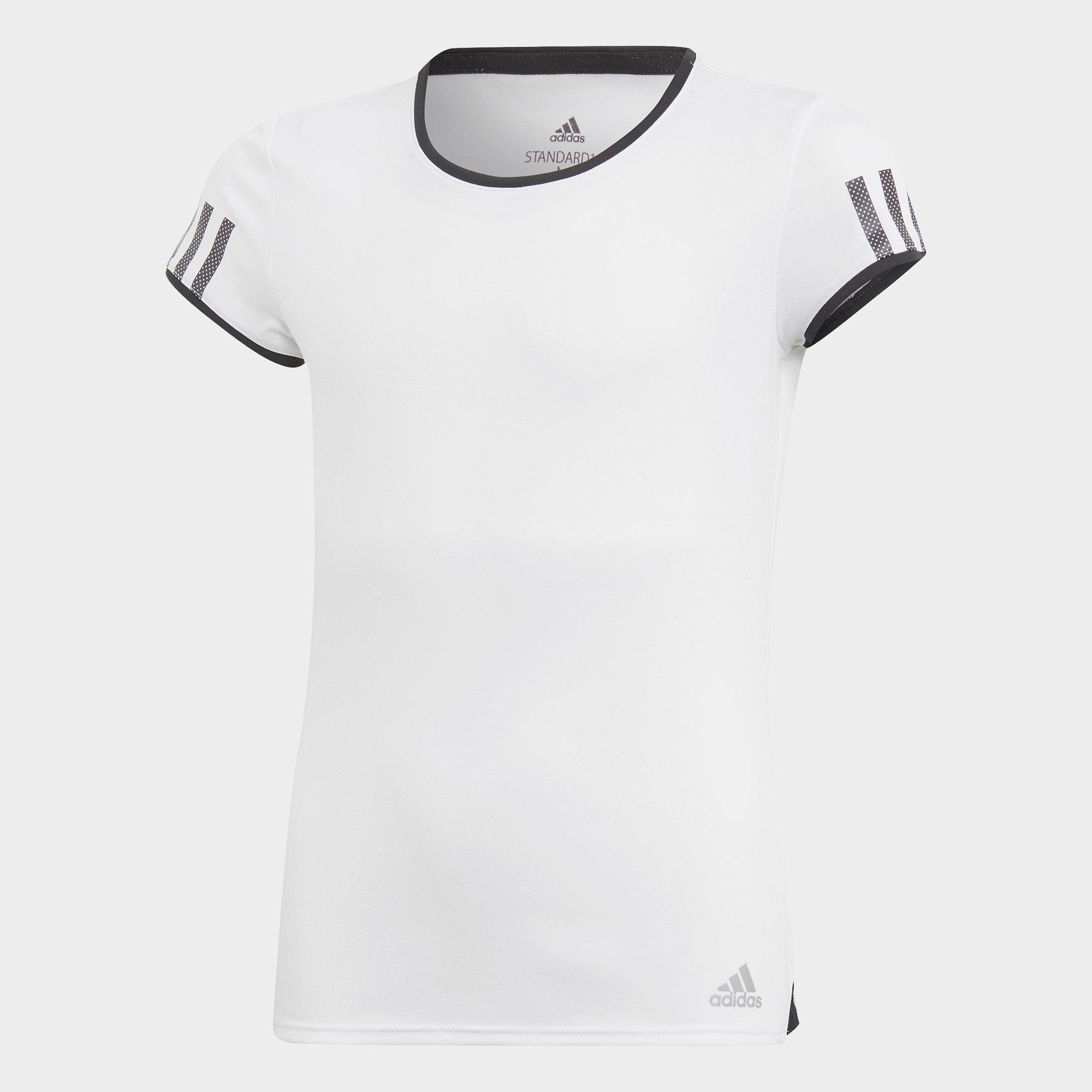 girls black adidas tshirt