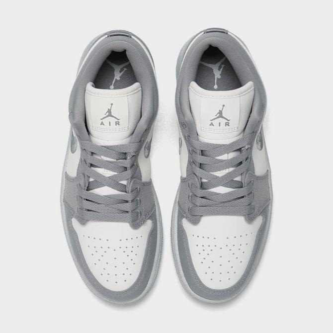 Air Jordan 1 Low White Wolf Grey Womens shoes 