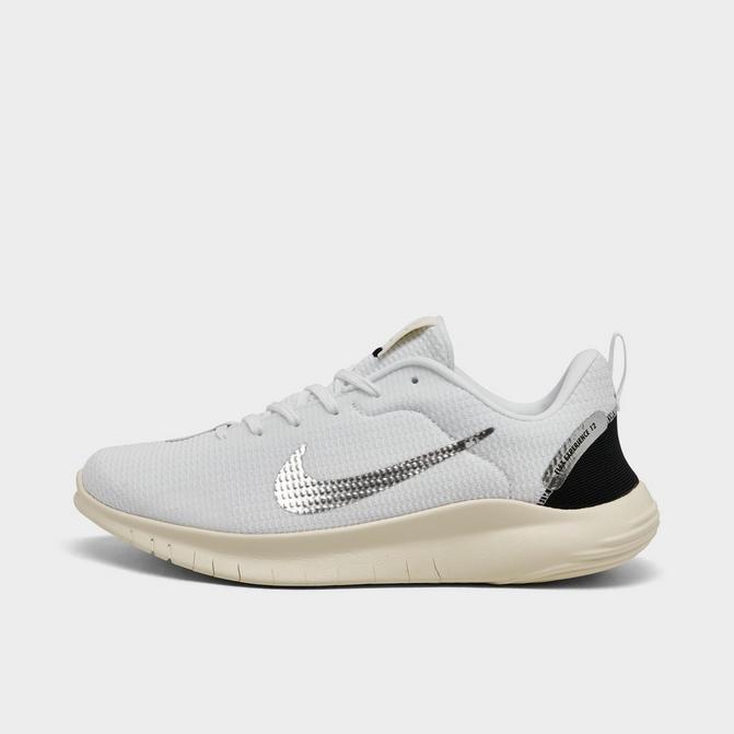 Right view of Women's Nike Flex Experience Run 12 Running Shoes in White/Metallic Silver/Sail/Coconut Milk Click to zoom