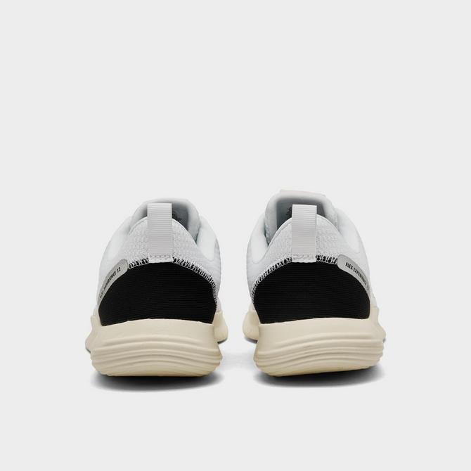 Left view of Women's Nike Flex Experience Run 12 Running Shoes in White/Metallic Silver/Sail/Coconut Milk Click to zoom