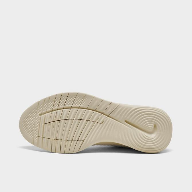 Bottom view of Women's Nike Flex Experience Run 12 Running Shoes in White/Metallic Silver/Sail/Coconut Milk Click to zoom