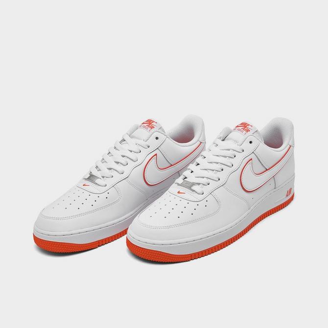 Nike air force 1 hotsell low white/orange men's shoes