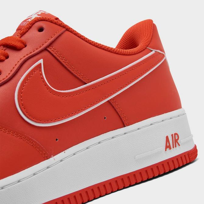 Nike Air Force 1 '07 Picante Red/White Men's Shoes, Size: 11.5