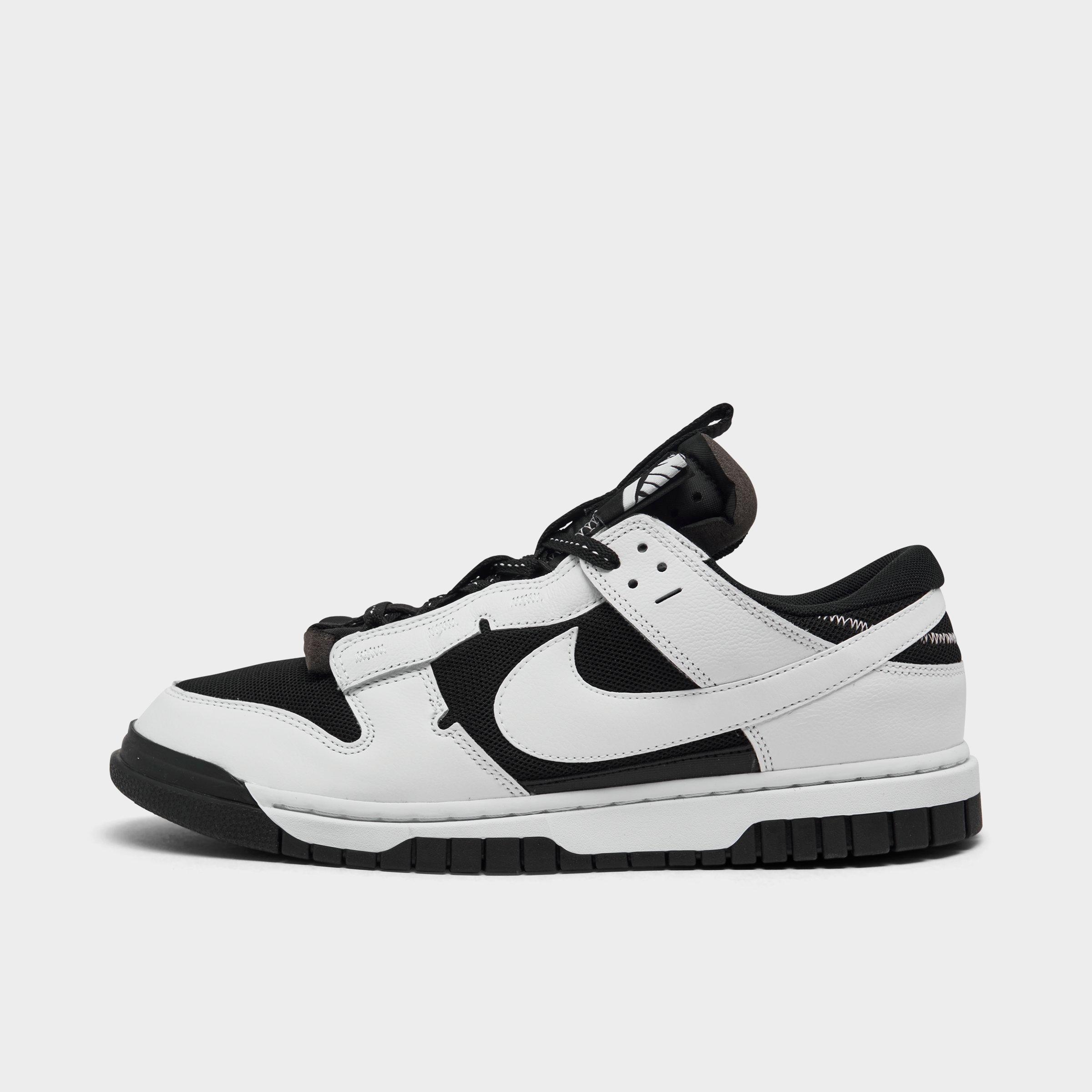 Black white low dunks