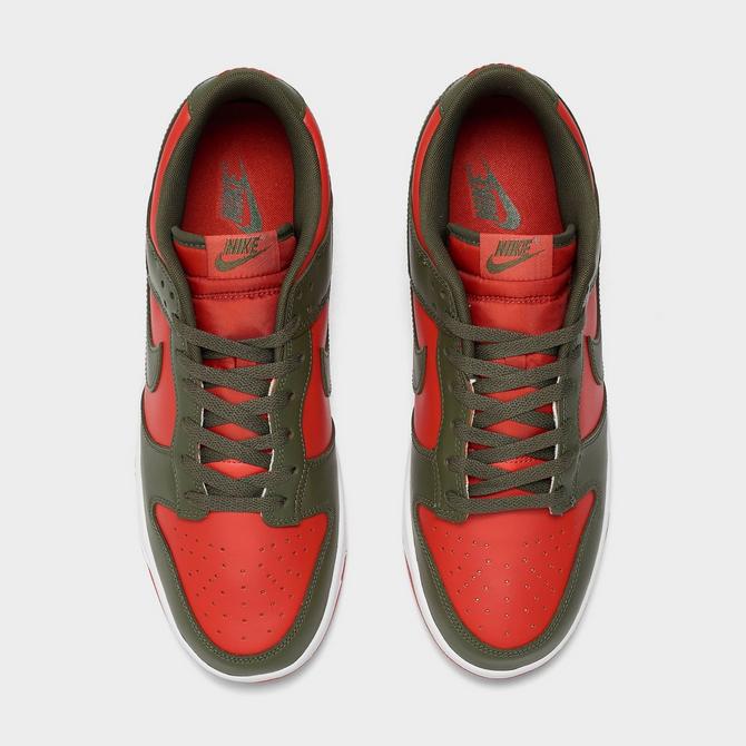 Men's Nike Dunk Low Retro-MYSTIC RED/CARGO KHAKI-MYSTIC RED-WHITE