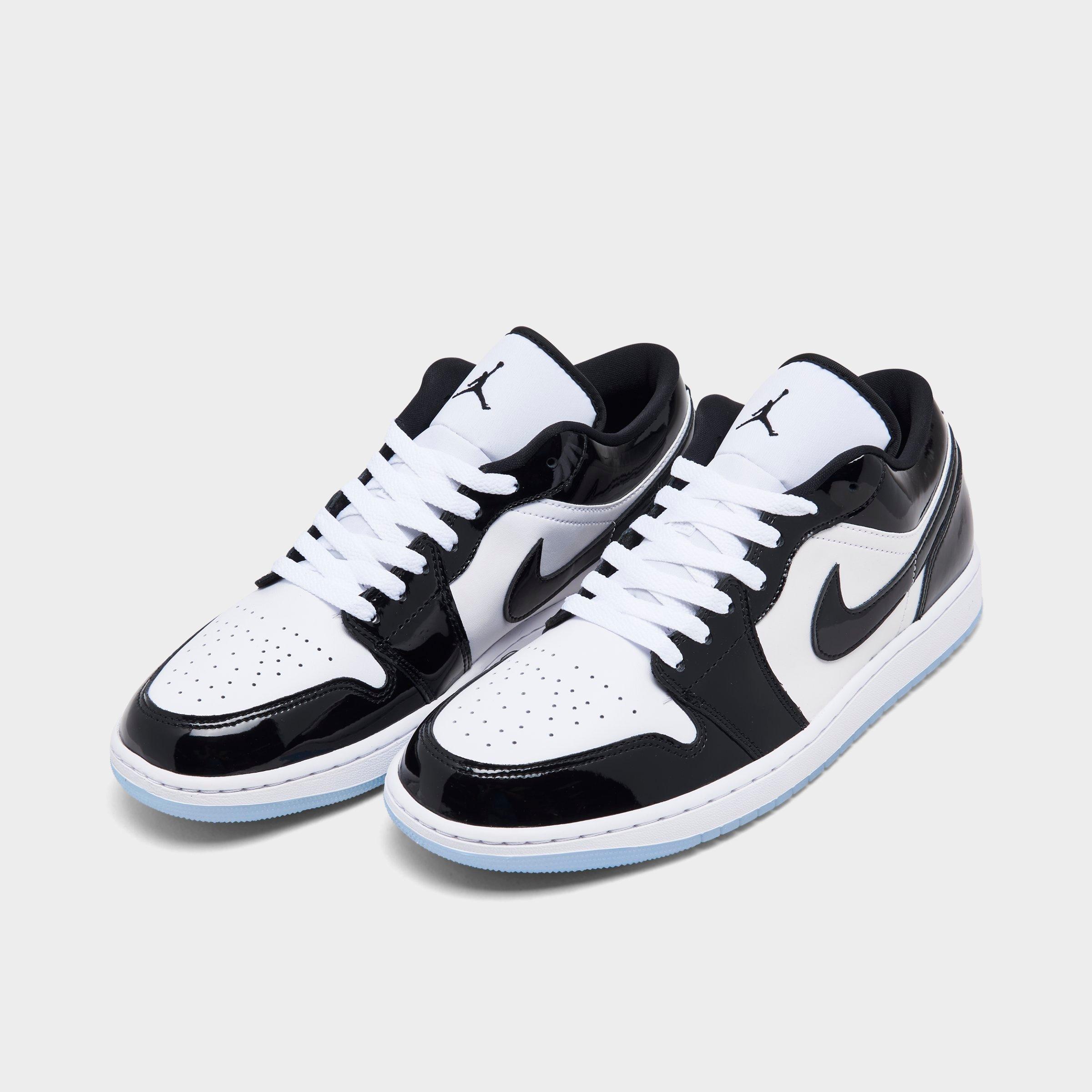 Jordan Men\'s Black and White Low-Top Athletic Sneakers Jordan Air Jordan 1 Low – DTLR main image 3